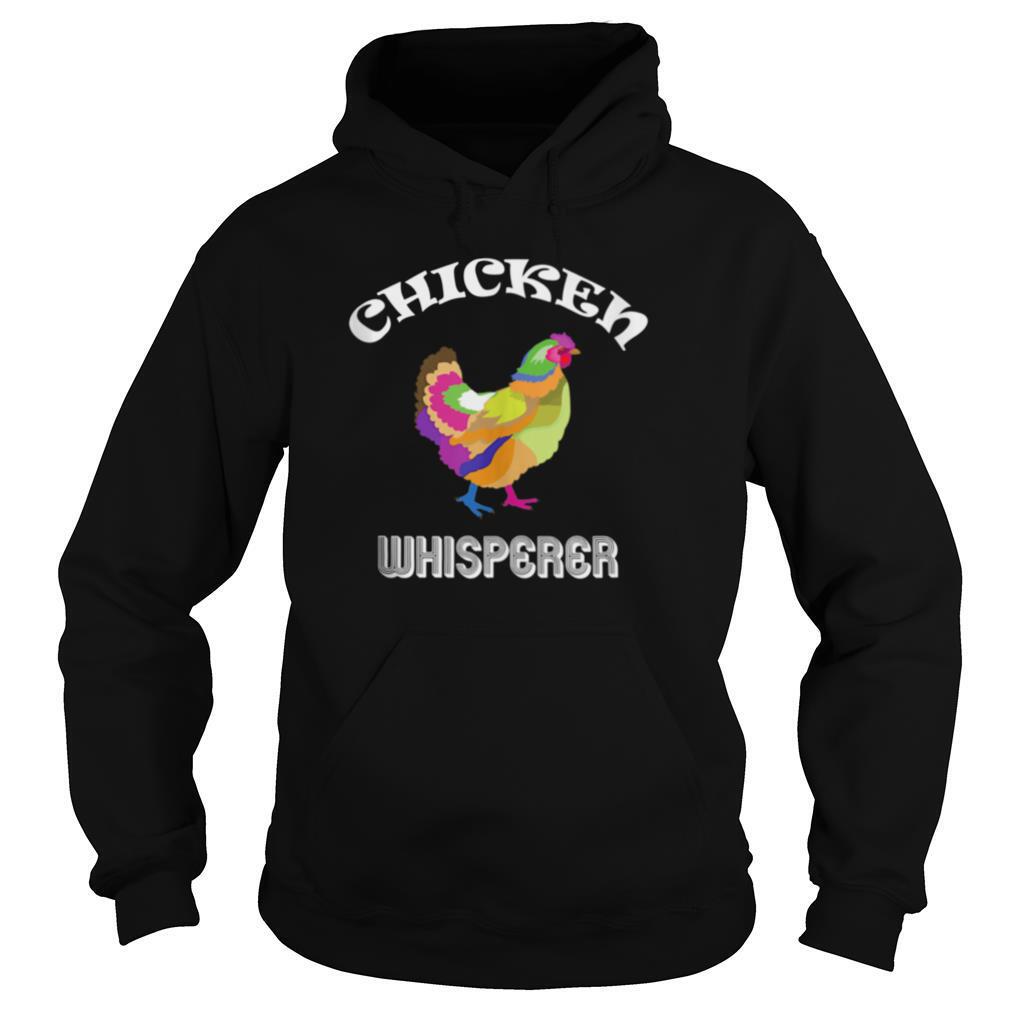 Chicken Whisperer Farm Farmer Rainbow Hen shirt