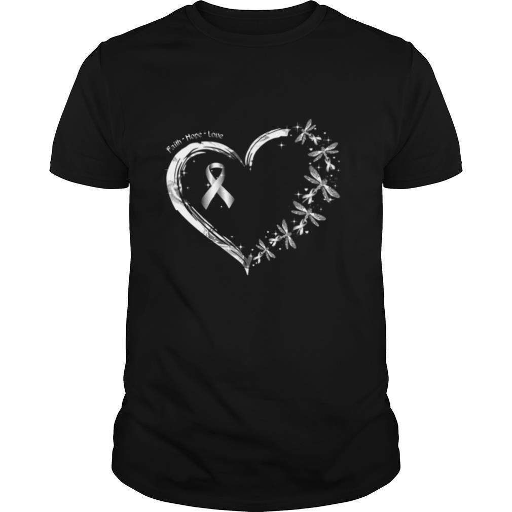 Faith Hope Love Dragonfly Cancer Awareness shirt