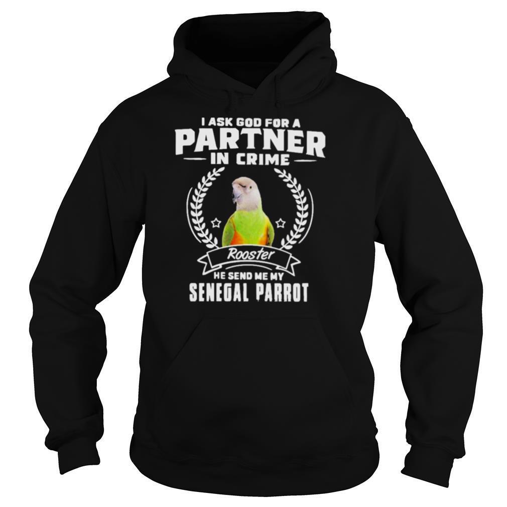 Parrot partner in crime Senegal parrot shirt