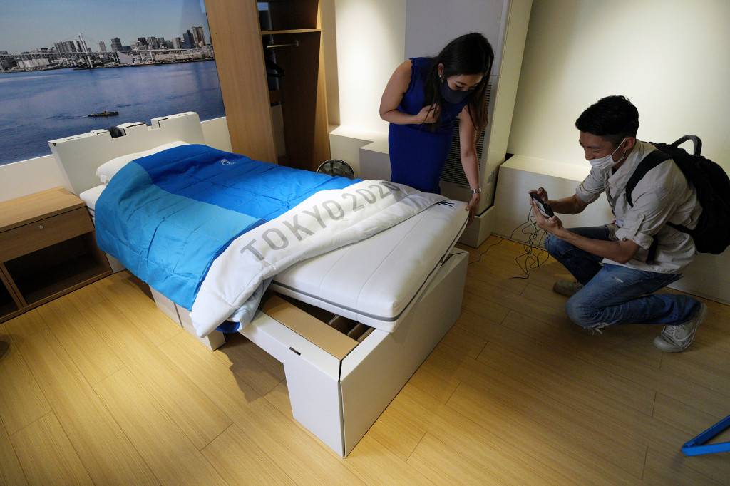 Athletes to sleep on ‘anti-sex’ cardboard beds at Olympic Games amid COVID