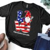 Love Labor Delivery Nurse Life Gnome Patriotic USA Flag T Shirt