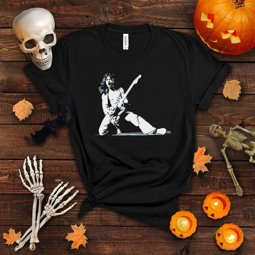 zijde test spiegel Eddie Van Halen T shirt