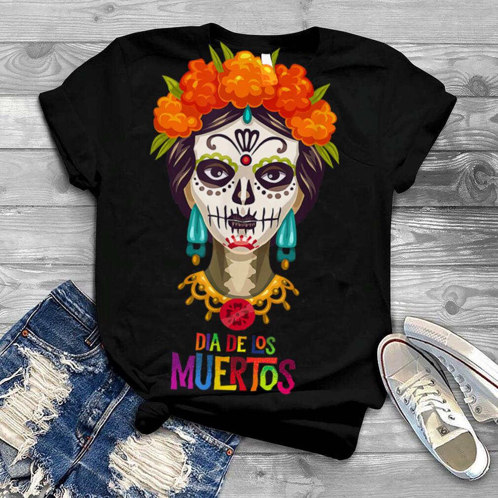 Day of the dead skull ladies T shirt