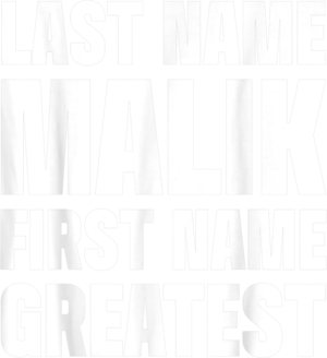 Family Surname Malik Funny Reunion Last Name Tag T Shirt