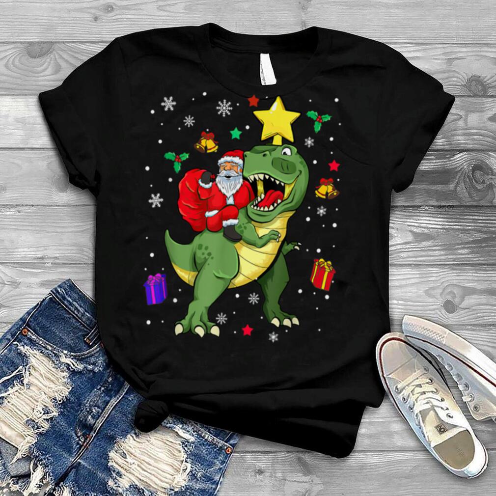 Details about   1Tee Womens Dinosaur Christmas T-Rex and presents T-Shirt 