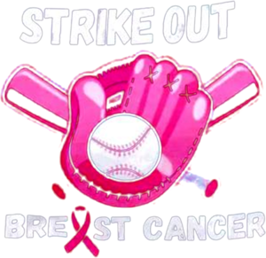 Details about   Strike Out Breast Cancer Baseball Womens Grey Shirt