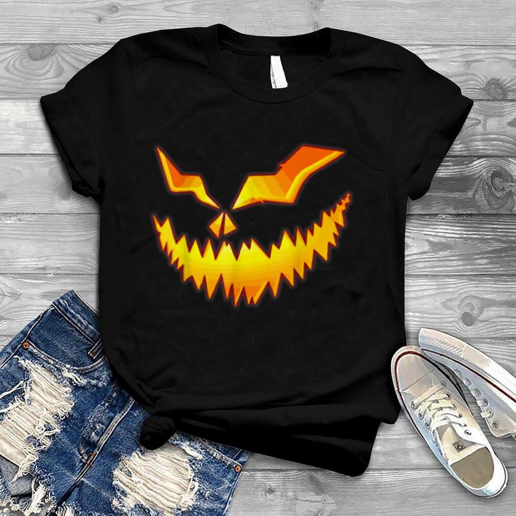 Evil Jack O' Lantern Scary Pumpkin Face Halloween Women Hoodie Funny