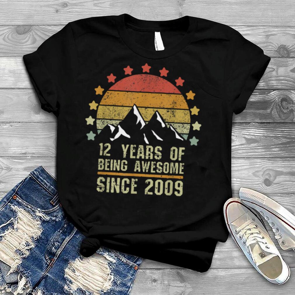 12 Years Old Retro 2009 Vintage 12th Birthday T Shirt