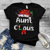 Aunt Claus Shirt Christmas Pajama Family Matching Xmas T Shirt