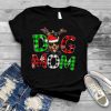 Australian Kelpie Dog Mom Buffalo Plaid Xmas Reindeer Horn T Shirt