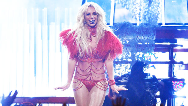 Britney Spears Gets Cheeky In Red LaceThong Bodysuit & Says ‘Kiss My’ Butt