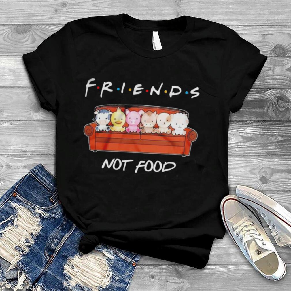 Friends Not Food Cartoon Farm Animals Coach Shirt