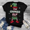 Gamer Elf christmas pajamas pjs matching family group T Shirt