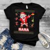 Nana Christ Mask Dabbing Santa Mask Christmas Sweater Ugly T Shirt