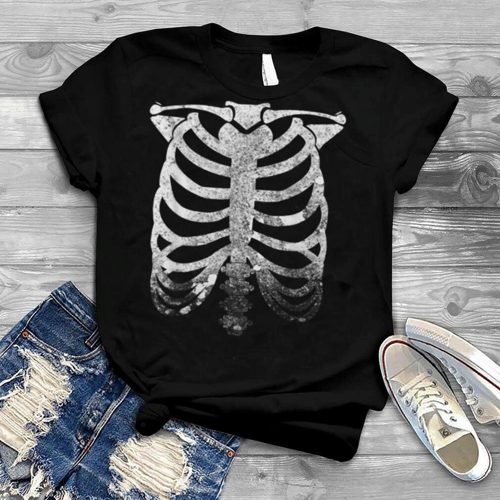 Skeleton Bones Rib Cage Halloween T Shirt