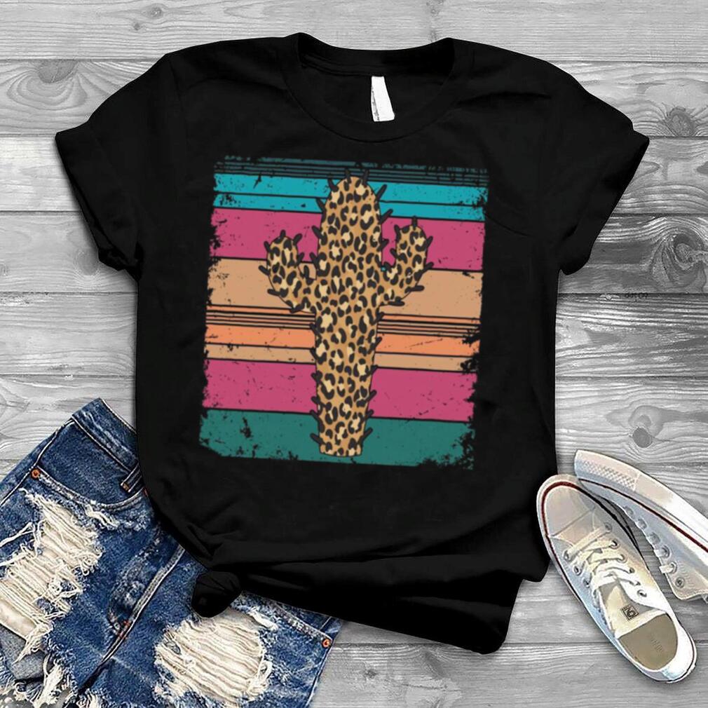 Western Leopard Cheetah Cactus Cowgirl Rodeo Cowgirl Shirt