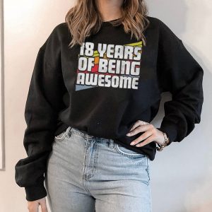 18 Years Of Being Awesome 18th Birthday 2004 Vintage Shirt