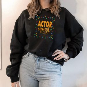 Actor Squad Christmas Lights Colorful Design Xmas T Shirt