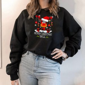 Buffalo plaid Reindeer Merry Christmas ya’ll Christmas shirt