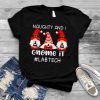 Naughty And I Gnome It Lab Tech Christmas Sweater Shirt