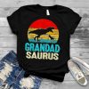 Vintage GrandadSaurus Dinosaur T Rex Fathers Day Dad Grandpa Sweater Shirt