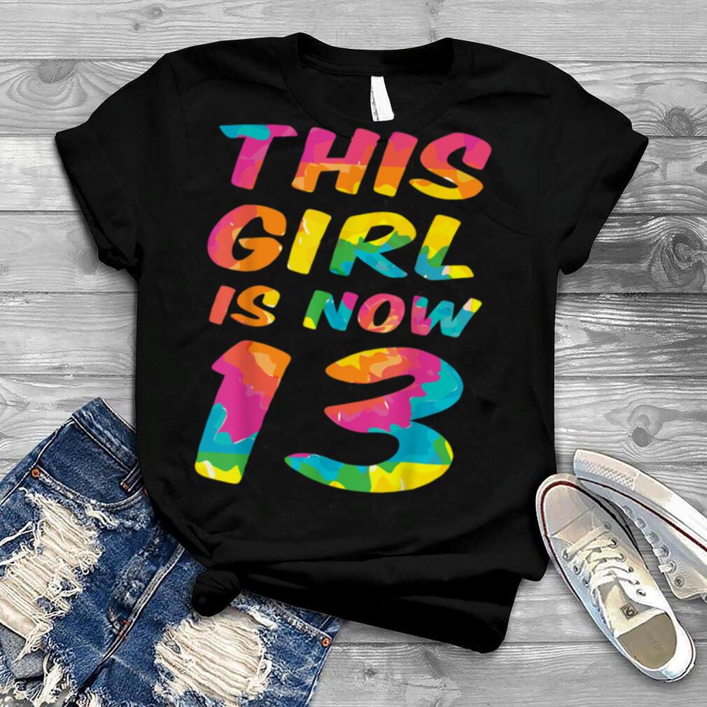 Watercolour saying girl daughter child 13th birthday T Shirt