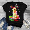 golden Retriever Dog Merry Christmas Party Family Tee Shirt