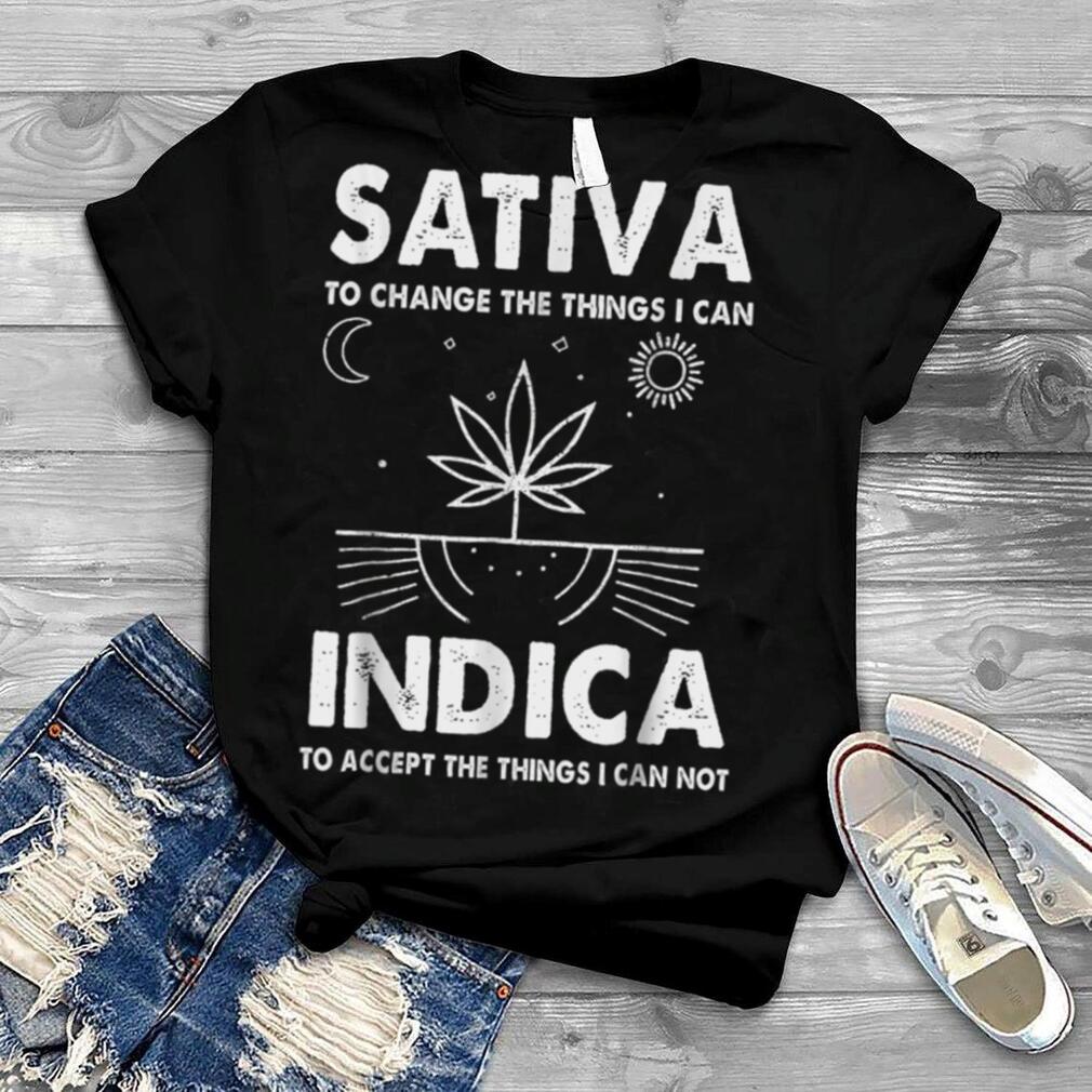 .Indica Sativa Meme Funny Weed 420 Cannabis Clothing Stoner T Shirt B09W918BDF