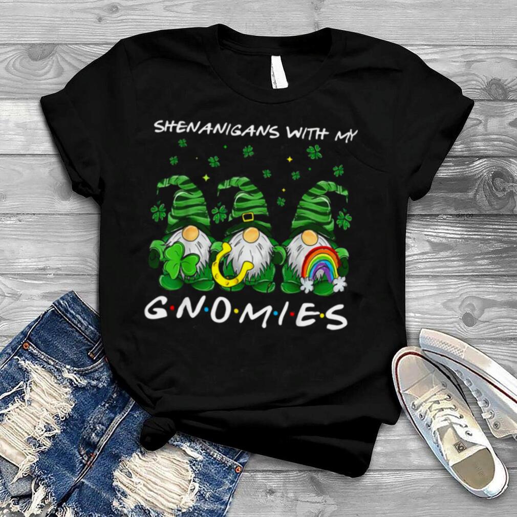 Gnome St Patrick Day Shenanigans With My Gnomies Shamrock T-Shirt