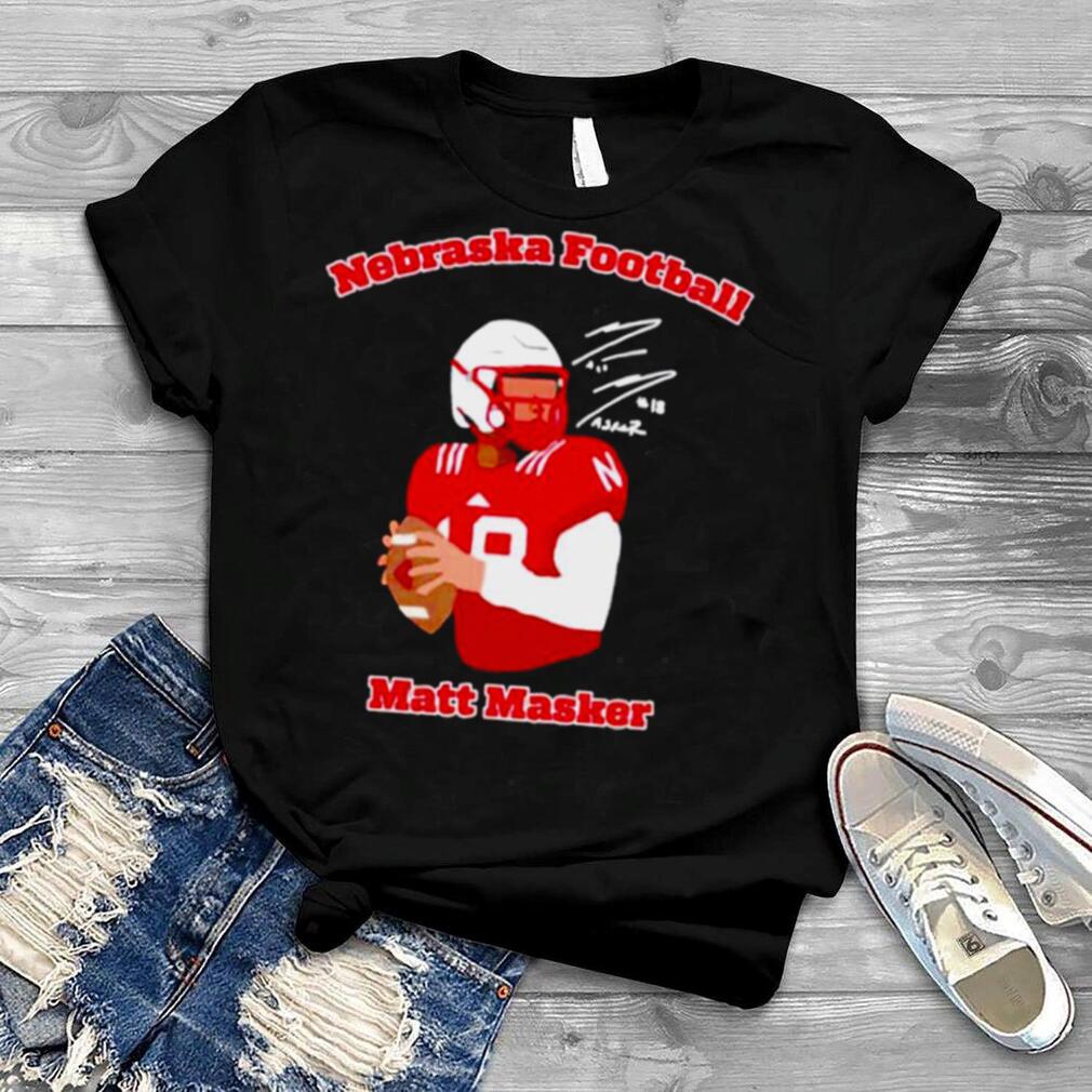 Matt Masker Nebraska football signature shirt