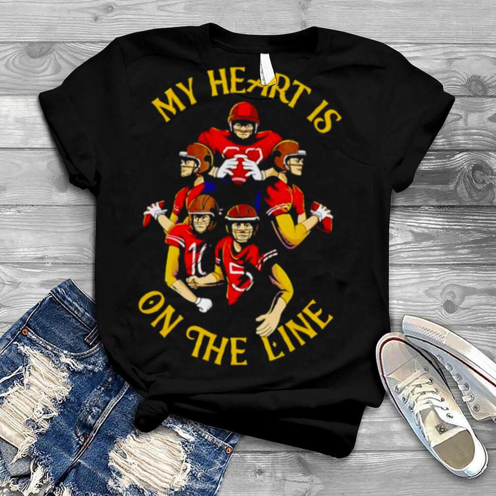 My heart is on the line sport shirt