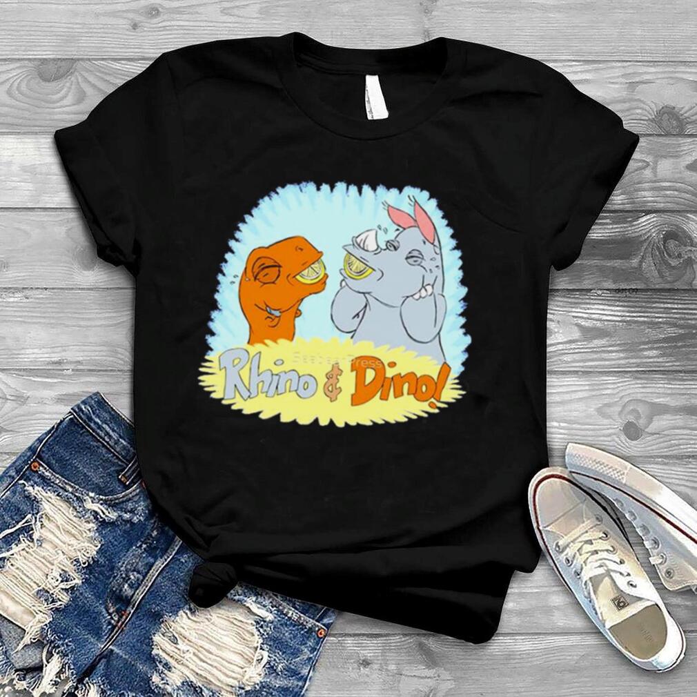 Rhino And Dino Sweet Lemon Smiles T Shirt