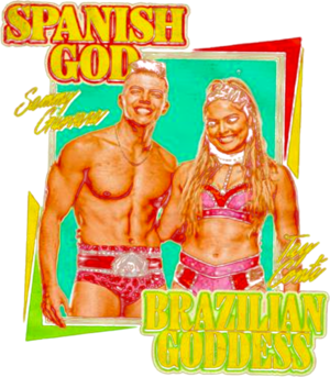 Sammy Guevara and Tay Conti spanish God and brazilian goddess shirt