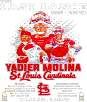 The Last Dance Yadier Molina Thank You Legend St Louis Cardinals