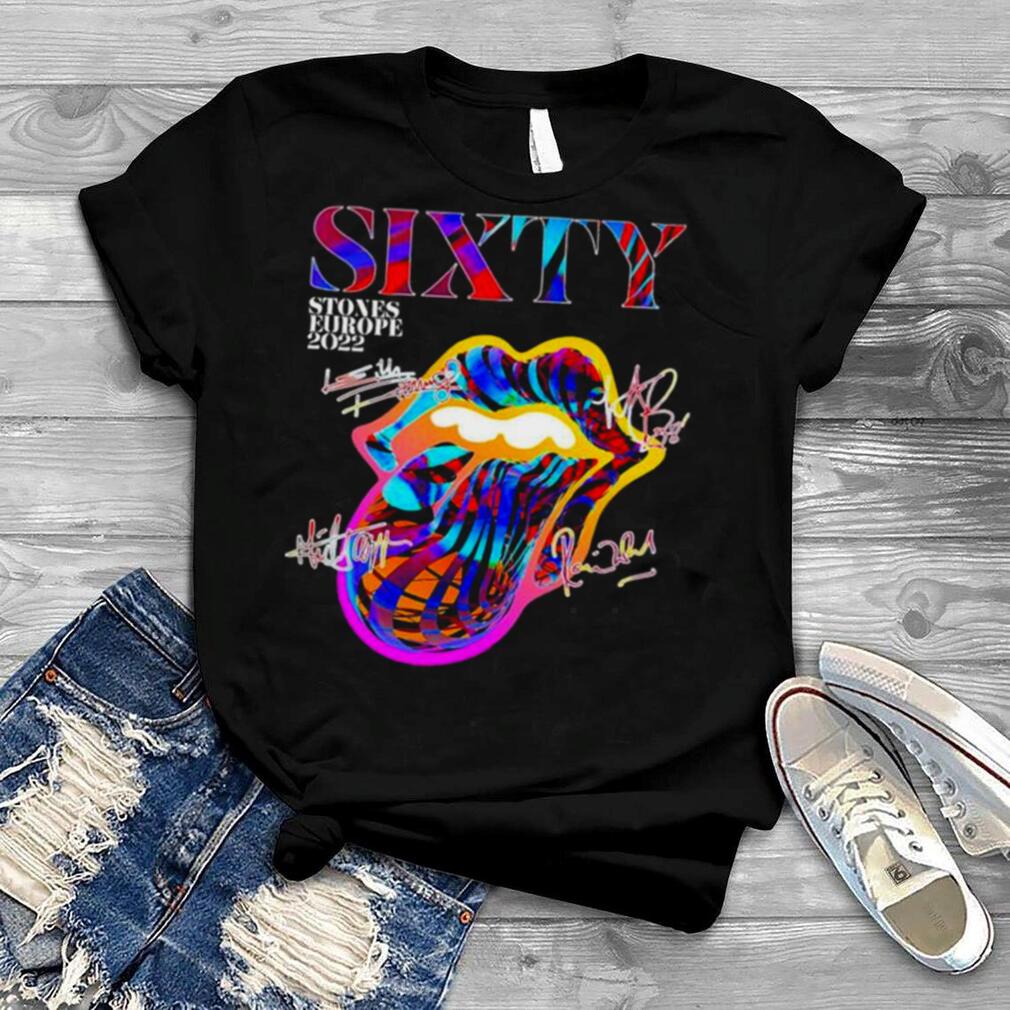 The Rolling Stones Sixty Europe 2022 Tour 2 Sided T Shirt