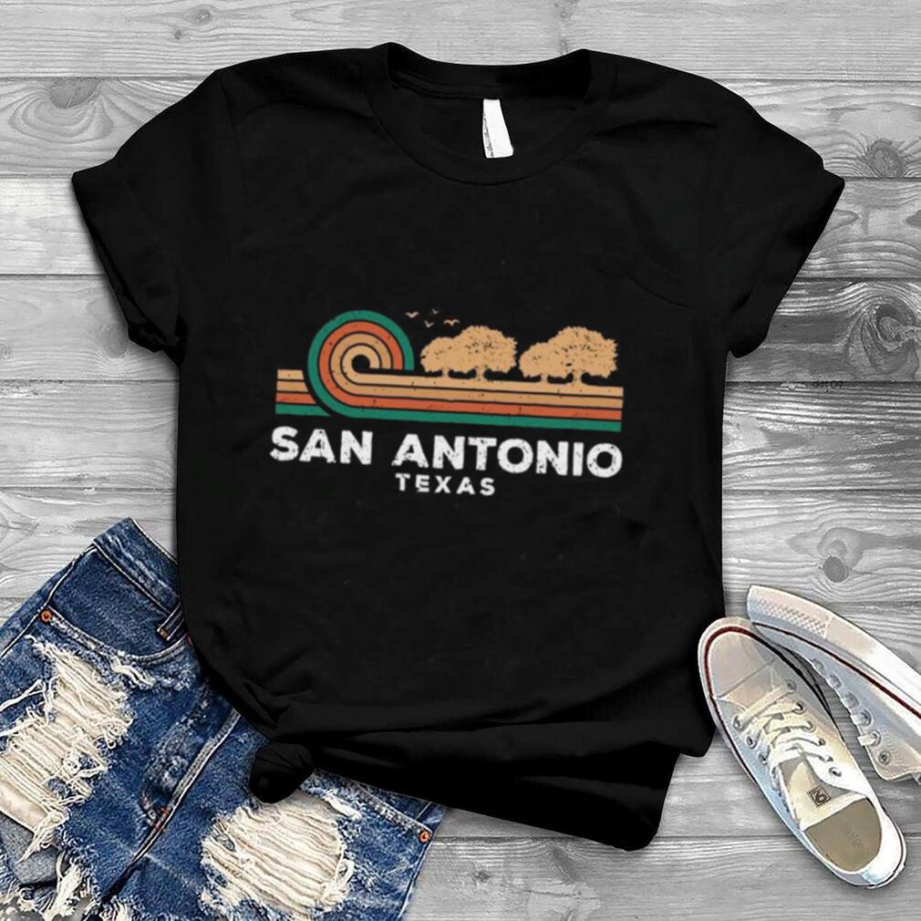 Vintage San Antonio Sonnenuntergang Texas Souvenir Langarmshirt Shirt