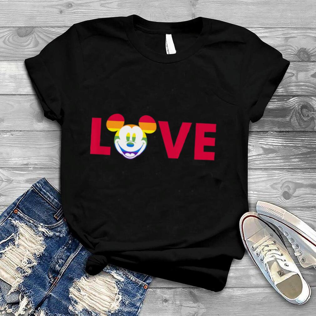 Disney Mickey Mouse Face Pride Love T Shirt