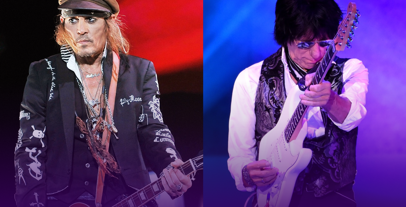 JOHNNY DEPP APPEARS ONSTAGE WITH JEFF BECK FOR THE SECOND TIME