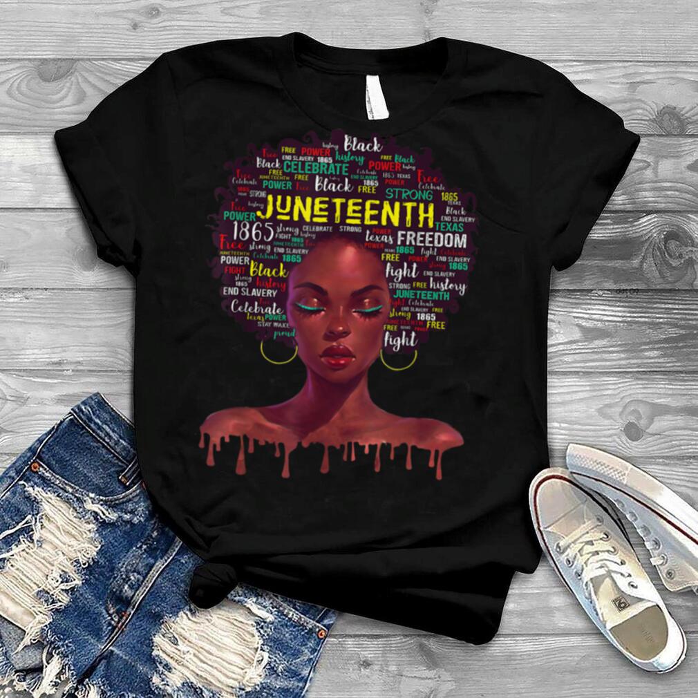 Juneteenth shirts For Women Afro Beautiful Black Pride 2022 T Shirt B0B2DB8V9C