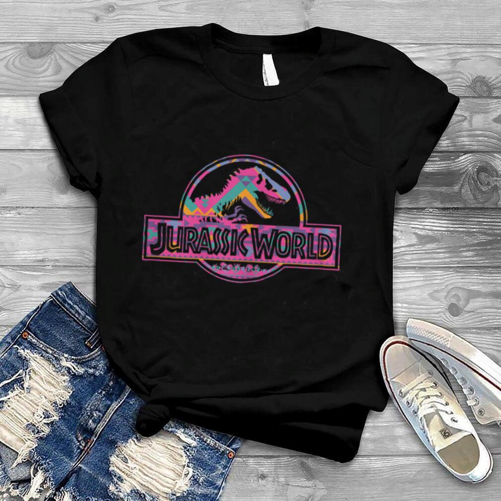 Jurassic World Boho Geometric Fossil Logo Graphic T Shirt