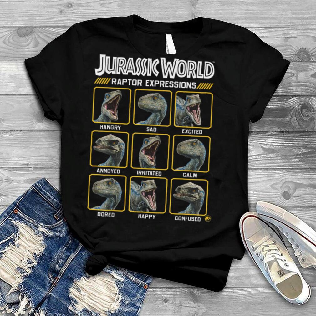 Jurassic World Two Blue Raptor Expressions Graphic T Shirt