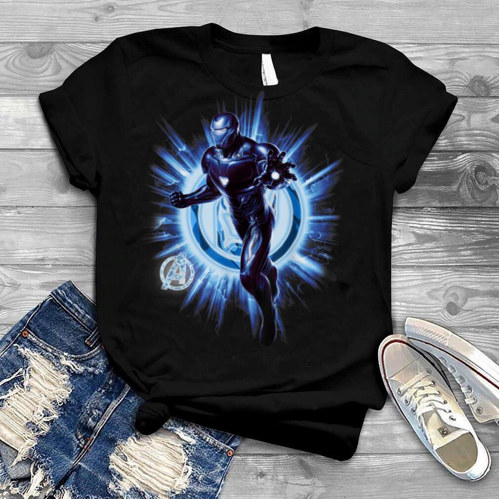 Marvel Avengers Endgame Iron Man Blast Graphic T Shirt