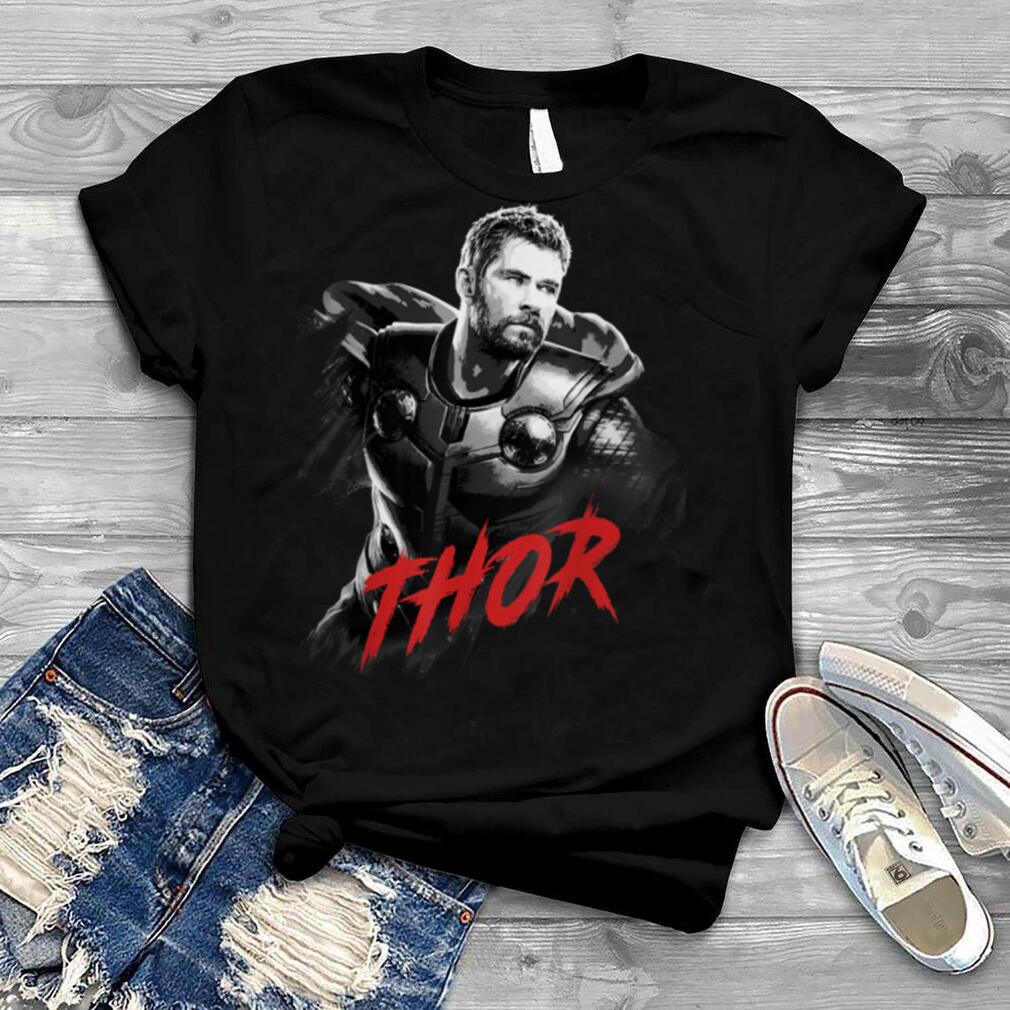 Marvel Avengers Endgame Thor Tonal Portrait Graphic T Shirt