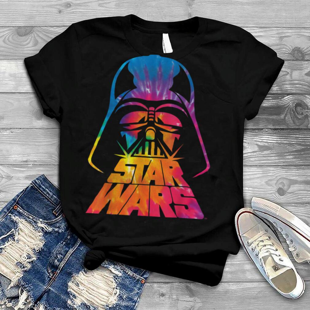 Star Wars Darth Vader Tie Dye Helmet Graphic T Shirt