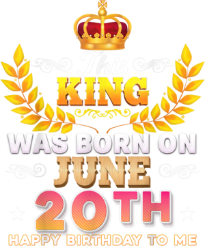 This King Was Born On June 20 20th Happy Birthday To Me T Shirt B0B2DFYHYP