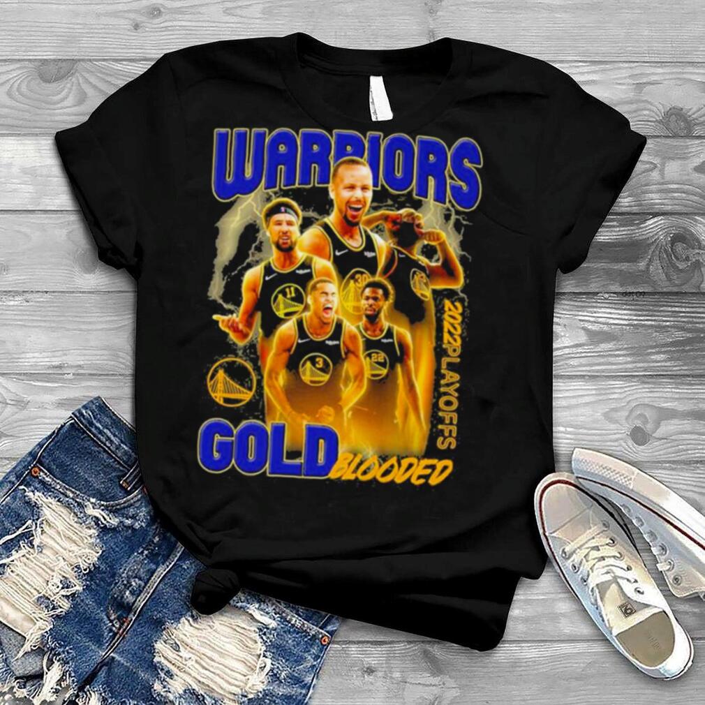 gold blooded t shirt warriors