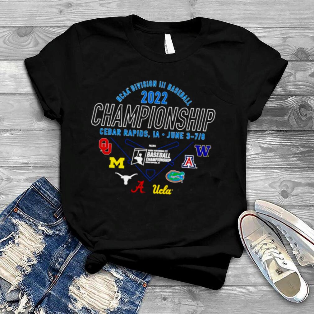 2022 NCAA Division III Baseball Championship Cedar Rapids IA shirt