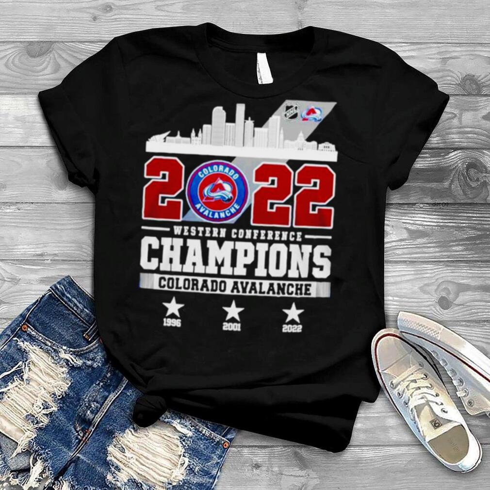 2022 Western Conference Champions Colorado Avalanche 1996 2001 2022 shirt
