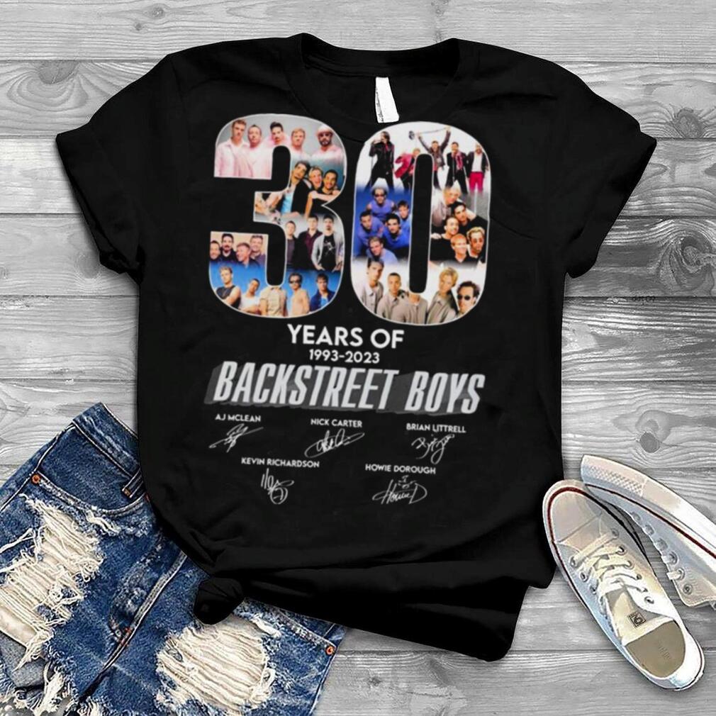 30 Years Of BSB Backstreet Boys 1993 2023 Signatures Shirt