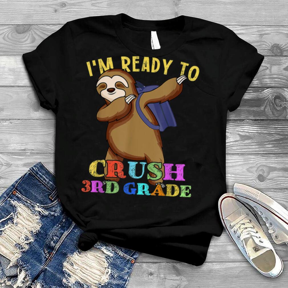 3rd Grade Dabbing Sloth Back To School Kids Girls Boys Gift T Shirt B0B4K1JGYS
